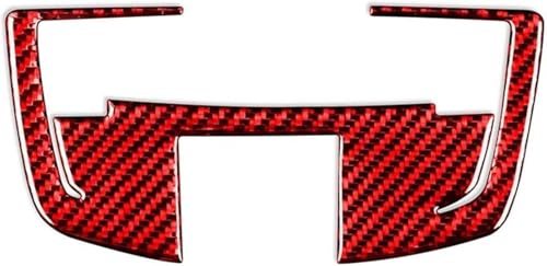 Adhesivo interior decorativo rojo de fibra de carbono para techo de coupés y deportivos