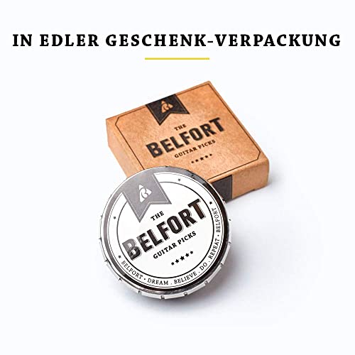 Plektrum Belfort 20 Plektren für Gitarre in verschiedenen Stärken