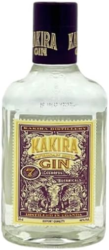 Kakira African Dry Gin 20cl | 40% ABV | Copper-Pot Distilled Ugandan Gin | Juniper Forward with Ginger & Citrus | Estate Grown Botanicals