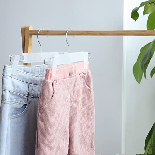 Pants Hangers with Clips Skirt Hangers for Women Plastic Clip Hanger for Pants Clothes (30pack, White) by NORTHERN BROTHERS - Used condition - Image 4