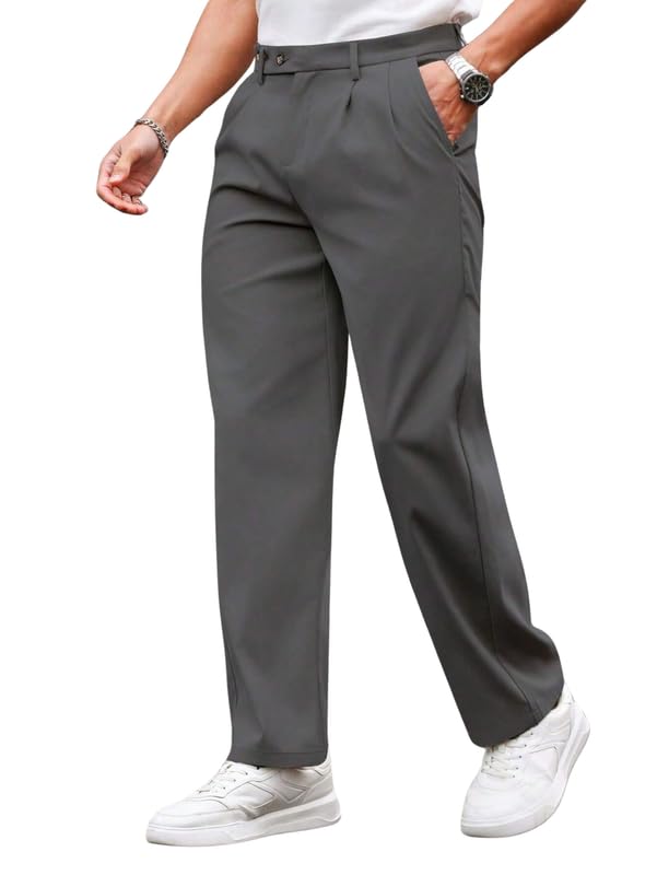 Image of SMOWKLY Men's Regular Dress Pants