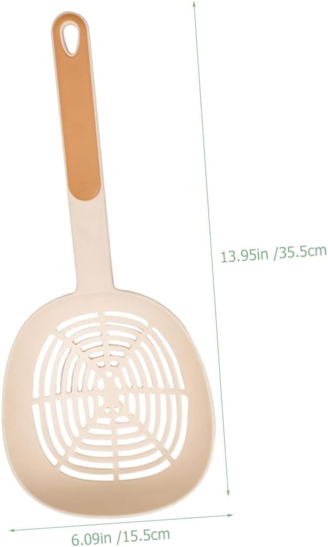 Long Handle Spoon Strainer Drainer for Cooking Wok Utensils Large Noodle Scoop Laddle