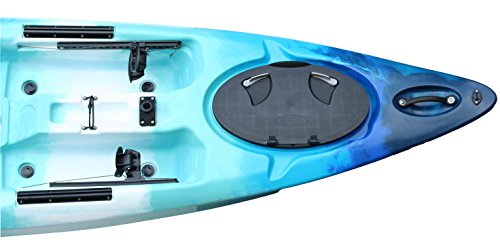 Kajikia 11 Foot-9 Inch Sit-On-Top Recreational Single Person Fishing Kayak With Padded Seat&Aluminum Paddle #TOP2