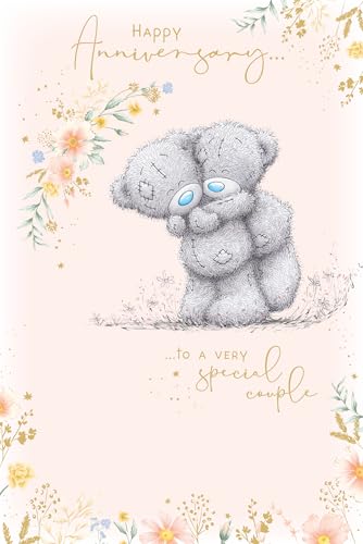 Me to You Tatty Teddy Happy Anniversary Card For A Special Couple With Insert 6 x 9 Inches (15 x 22 Cms) - Official Collection