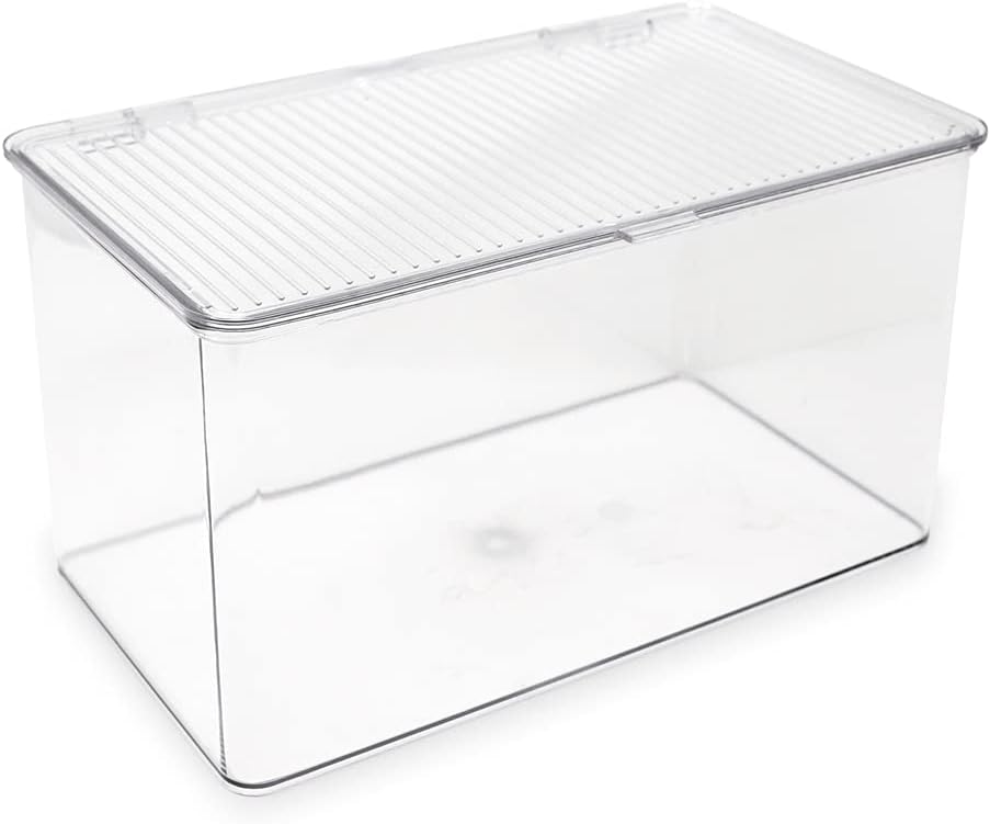 Isaac Jacobs Large Stackable Organizer Bin (10.75” x 6.5” x 6.1”)