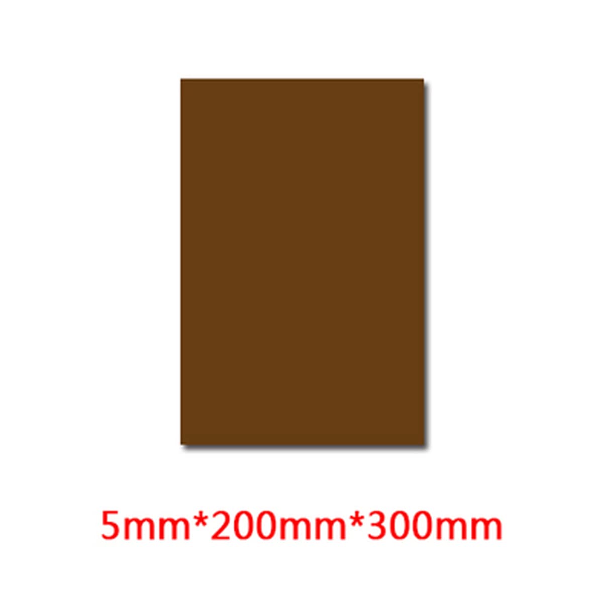 Czarna płyta pleksi, szkło 200 * 300 mm, panel akrylowy o grubości 3/5 do tabliczek stołowych, kaligrafii i malowania(5Mm(Brown))