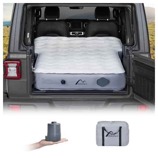 Sokeface 10inch Ultra Thick SUV Air Mattress Camping Bed, Air Mattress for Jeep JK JKU JL JLU Unlimited 4 Door Toyota 4runner Ford Bronco 2021 2022 Subaru Forester 1998 - 2023