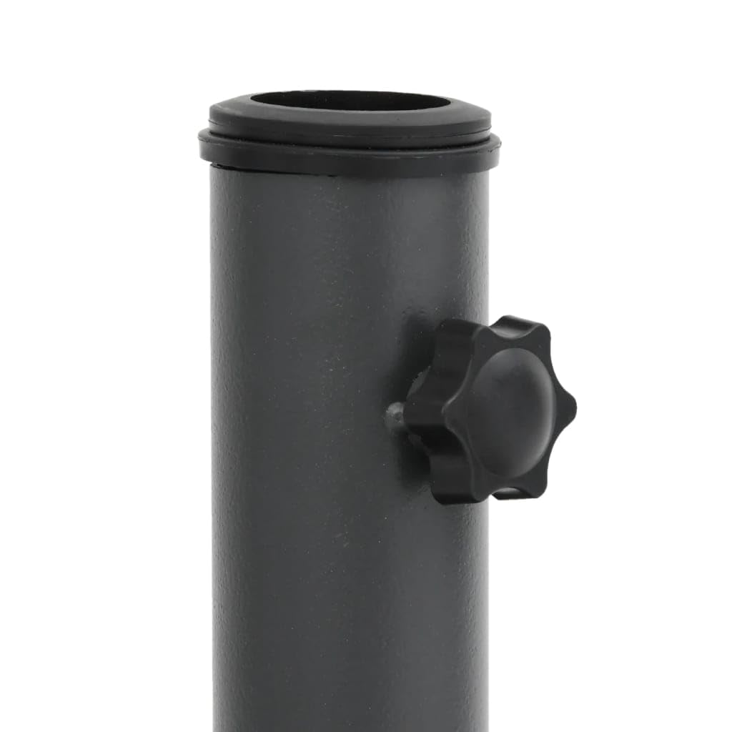 Okrągły stojak na parasole 25 kg wypełniony betonem, podstawa do parasola przeciwsłonecznego z 3 adapterami do masztu Ø 32/35/38 mm, uchwyt mocujący do stabilnego mocowania