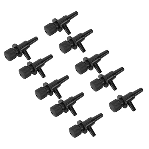 Pwshymi 10 Pack Adjustable Aquarium Control Valves for Fish Tank