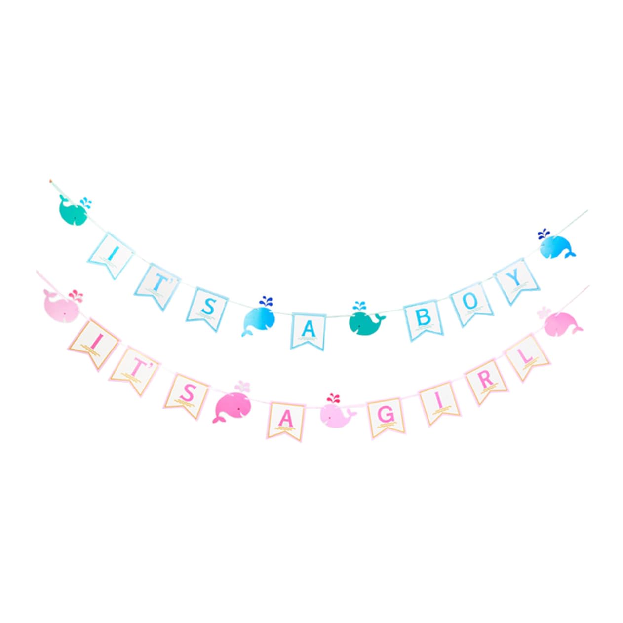 Décoration It's A Girl et Boy pour fêter l'arrivée de bébé lors d'un bel anniversaire