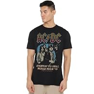 ACDC UNISEX T-SHIRT FOR MEN AND WOMEN: Crafted from premium ringspun cotton, our T-shirts are the epitome of timeless style; embrace your individuality with a look as distinct as you are; created for everyday wear, our tees feature a breathable all-s...