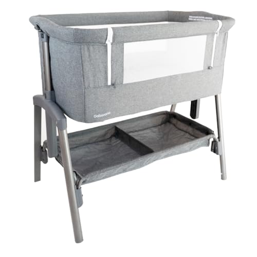 Berço Co-Leito Colin Cinza Portátil, 7 Alturas Ajustáveis, Cesto ...
