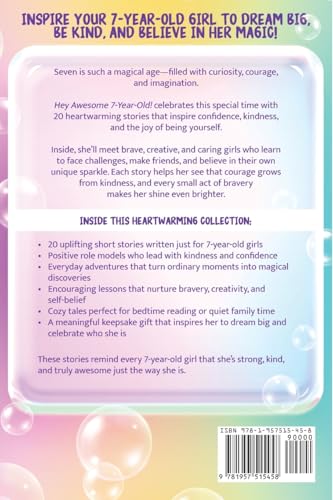 Hey Awesome 7 Year Old! 20 Inspiring Stories for Girls: Uplifting Tales of Confidence, Courage, Friendship, Kindness, and Discovering Your Magic (Hey Awesome! Series) (Hey You are Awesome!) - Image 2