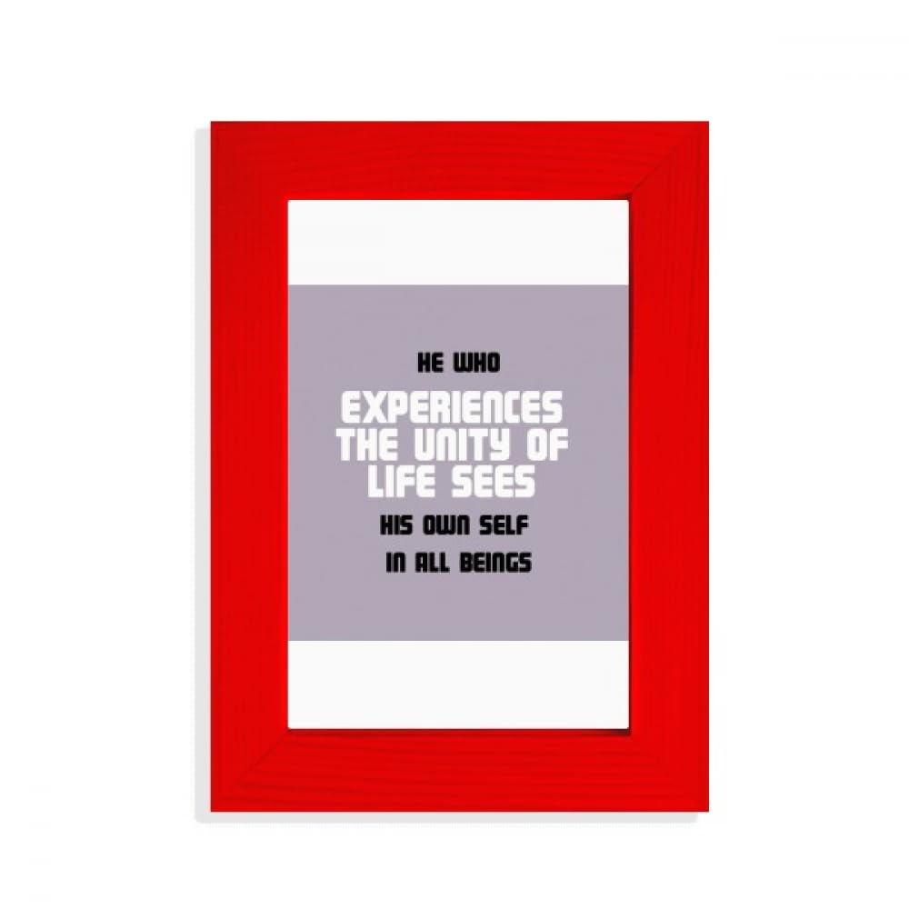 Cadre photo rouge avec citation positive inspirante