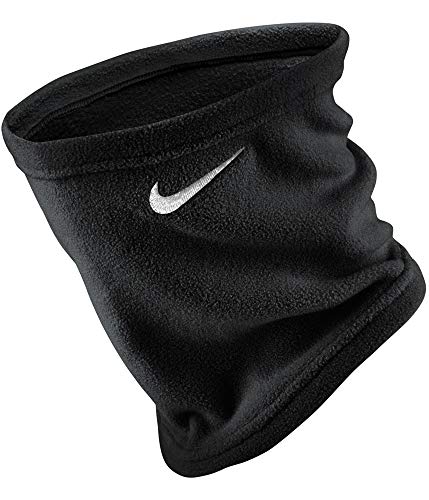 Nike Unisex Fleece Neck Warmer (Black and White, One Size)