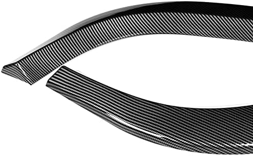 3PCS Front Bumper Lip Kit fit for Compatible with 2011-2014 Mercedes-Benz W204 C-Class, Sport-Style Splitter Trim Protection Spoiler, Air-Dam-Chin-Diffuser (Carbon Look)