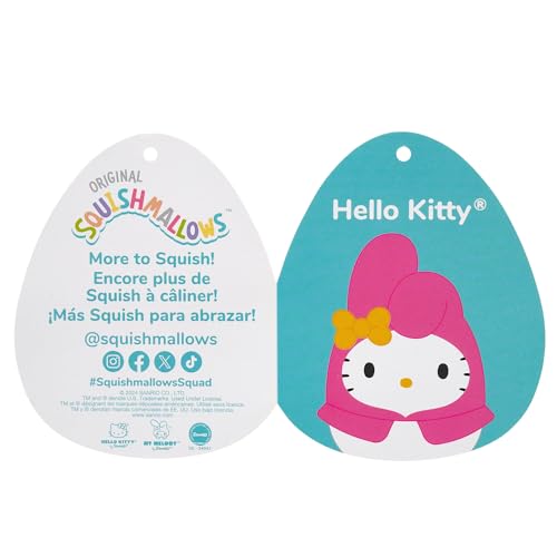 image for Squishmallows Original Sanrio 14-Inch Hello Kitty in My Melody Hoodie 