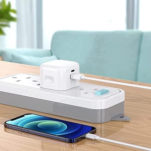 USB C Fast Charger Plug For iPhone 14 14 Pro 14 Pro Max 14 Plus SE 2022 11 12 13 Pro Max Mini iPad iPod PD 20W USB C Power Adapter Dual Port USB Type C Plug Mains Charger, iPhone Charger Plug (WHITE)