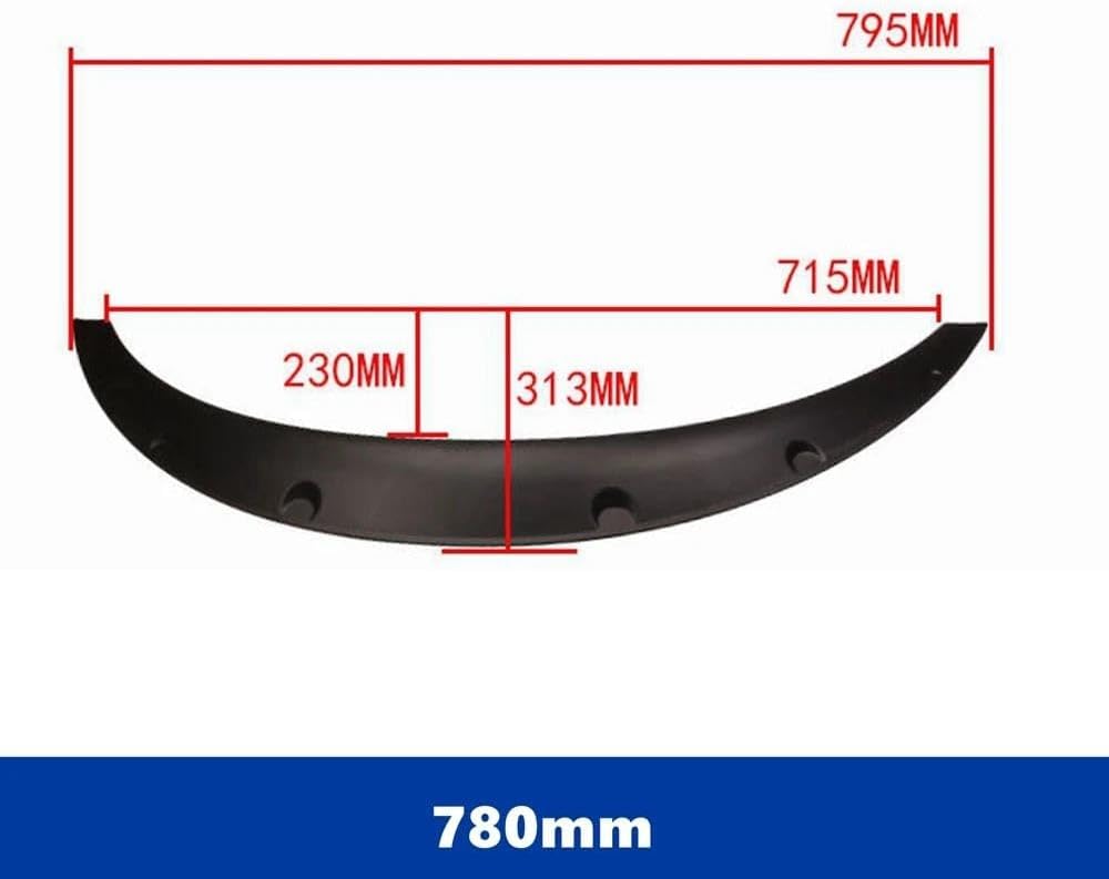 78/84cm Car for Fender Flares Arch Wing Extender Arch Brow Car Wheel Lip Body Kit Protective Cover Trim Mudguards Wheel Arches Fender Flares