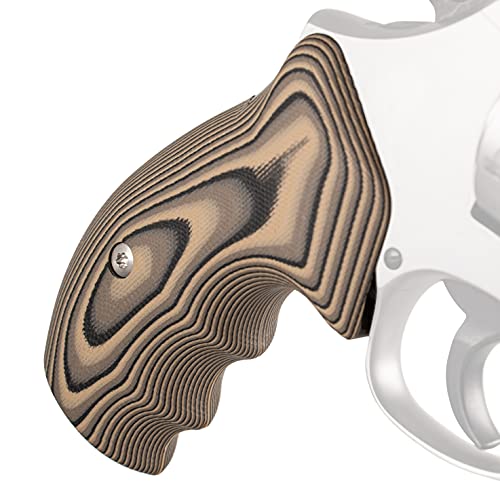 Vz Grips Smith & Wesson K/L-Frame 320 Round Bottom (Hyena Brown, Stainless) #TOP1