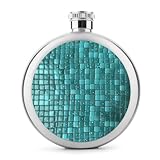 Nombreuses utilisations : la flasque turquoise à petits pois pour femme peut être utilisée pour stocker des spiritueux tels que l'alcool, le whisky, le gin, la vodka et des liquides tels que l'eau et les boissons.