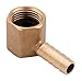 Produktbild 9 mm 1/2 Zoll BSP 90 Grad weiblicher Winkel Messing Schlauchanschluss/Gasarmatur/Teich/Pool/Schlauchadapter