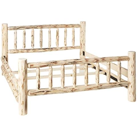 Montana Woodworks Log Furniture - King Bed - Unfinished Cover