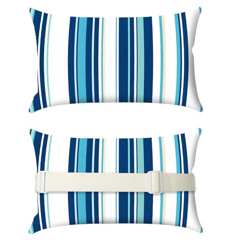Wokuaile Outdoor Pillows for Lounge Chair Head Resting 2 Pack Waterproof