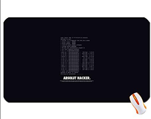 Absolut hacker absolut hacker letters words lettering black wallpaper mouse pad super big mousepad Dimensions: 23.6 x 13.8 x 0.2inches(60x35x0.2cm)