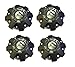 4 Pack Fuel Wheels Black Center Cap CAP 1001-63-B CAP M-447 Five and Six Lugs