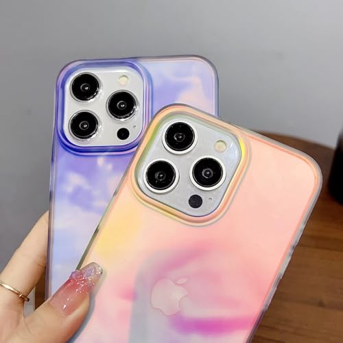 Coque iPhone 14 Pro aquarelle rigide anti rayure pour téléphone portable