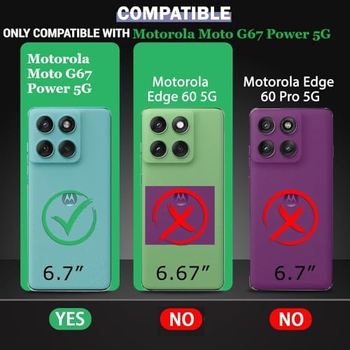 Image of COVERBLACK Cases Soft Rubber Silicon Clear Case Back Cover Compatible for Moto G67 Power 5G - Transparent