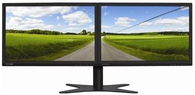 DOUBLESIGHT DISPLAYS DS-1900WA Dual 19 Widescreen LCD Monitor with Flex Stand 1440X900 1000:12 VGA (Black)