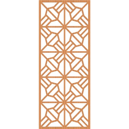 Image of 29 3 /8 inchW x 74 3 /8 inchH x 1 /4 inchT Auburn Decorative Fretwork Wood Wall Panels, Cherry