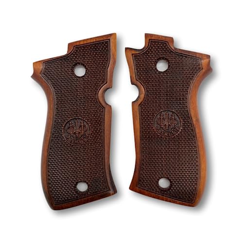 Plaquettes en bois de noyer pour Beretta F 81 faites à la main