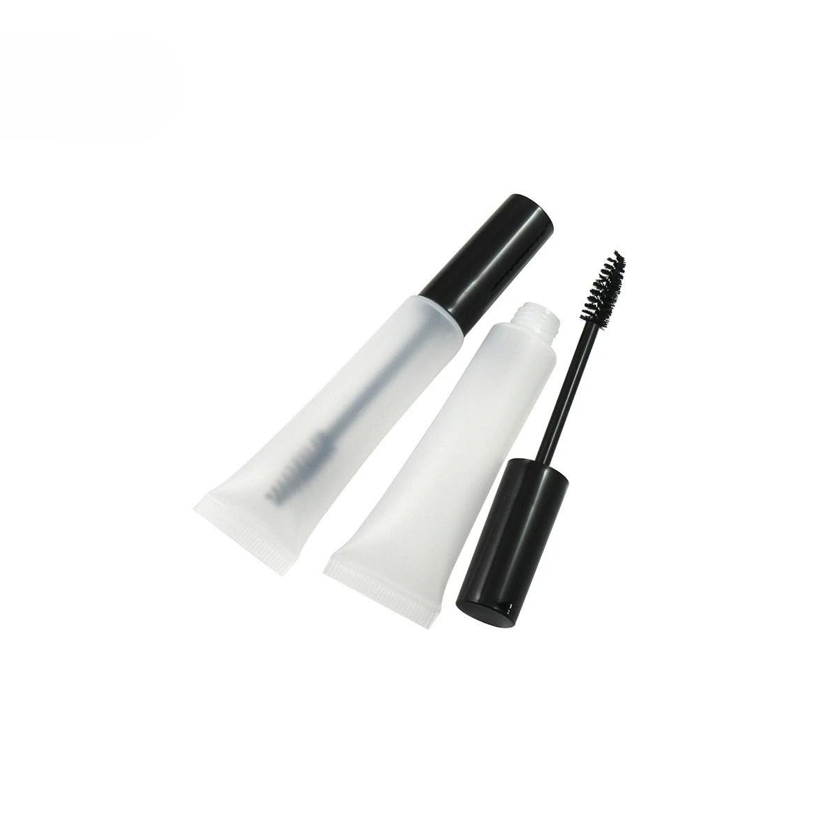 200 unidades de tubos cosméticos vacíos de 15 ml, 3 tipos de envases recargables suaves(15ml Transparent)