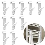 🔲【PAKETINHALT】10 Packungen StüCk Haken FüR RundheizköRper KöNnen Gleichzeitig Besessen Werden, Eine Ausreichende Menge Kann Ihren TäGlichen Gebrauch Decken Und Ihr Leben Bequemer Machen