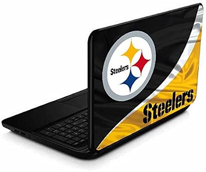 Skinit Decal Laptop Skin Compatible with 15.6 in 15-d038dx - Officially Licensed NFL Pittsburgh Steelers Design