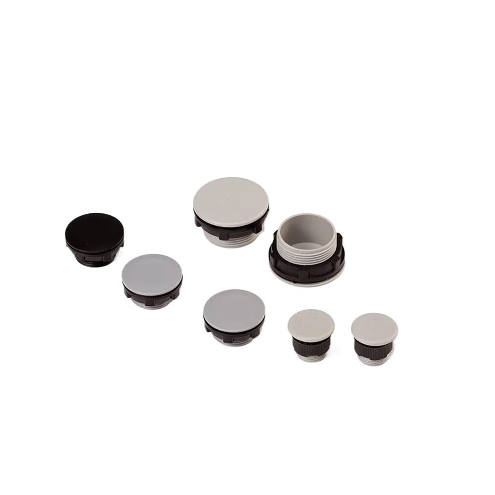 Zamknij wtyczkę otworu uszczelniającego, Zaślepka otworu z tworzywa ABS 22 mm i 30 w kolorze czarnym szarym(30mm Black,100pcs)