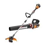 WORX WG927 40V Power Share 13' Cordless String Trimmer & Turbine Leaf Blower Combo Kit