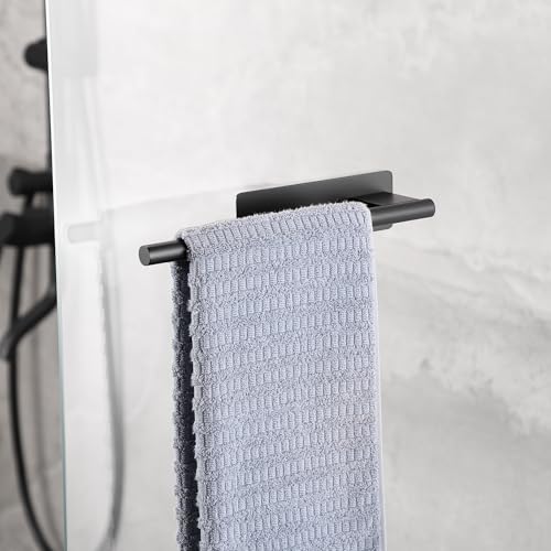 Miniatura 5 de Oetams Toalleros De Baño Sin Taladro, Toallero Adhesivo Baño, 304 Acero Inoxidable Toalleros De Baño Para Baño Y Cocina, Negro