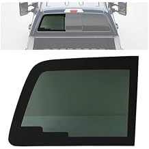 Rear Left Panel Sliding Glass Compatible with 2011-2016 Ford F250 F350 for the Power Slider Window Tempered Glass w/o Defroster Line Driver Side