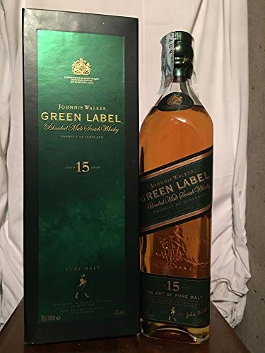 Johnnie Walker Green Label 15yo old bottle con estuche 70cl