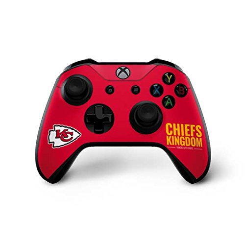 Skinit Decal Gaming Skin Compatible with Xbox One X Controller - Officially Licensed NFL Kansas City Chiefs Team Motto Design