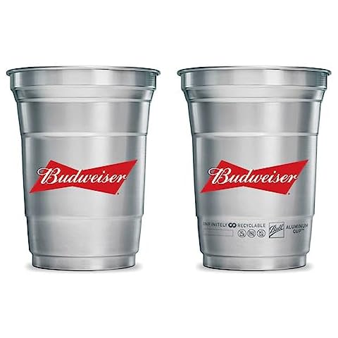 Budweiser Aluminum Cups - Set of 2 Cover
