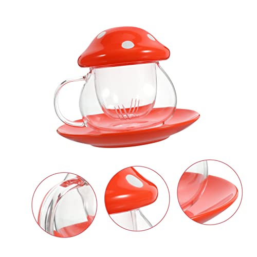 1 Conjunto De Cogumelo Copos De Café Com Leite Xícara De Chá De Cogumelo Canecas Fofas Solto Xícara