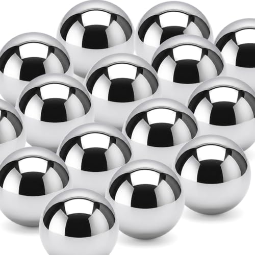 ElaraBerry 40pcs 1 Inch Chrome Steel Bearing Balls 25.4mm Precision Steel Balls High Hardness for Bearings Drawer Slides Auto Parts & Industrial Applications