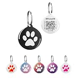 WhoseID Dog Cat Tag Personalized for Pets Name ID Accessories Custom Silent QR Code Tags Ring Suppli