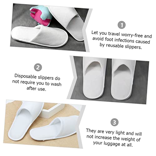 STOBAZA 10 Pares De Chinelos Chinelos De Casamento Chinelos De Pedicure Dedo Fechado Chinelos Descar