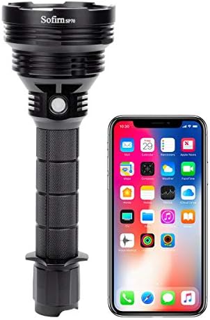 Sofirn Led Torch, SP70 Powerful Flashlight 5500 Lumen, XHP70.2 with 26650 Battery Charging Slot for Hunting Fishing